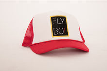 Load image into Gallery viewer, FlyBoi Standard Logo Trucker (Red/White)