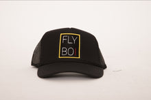 Load image into Gallery viewer, FlyBoi Standard Logo Trucker (Black)