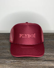 Load image into Gallery viewer, “FLYBOÍ” Trucker Cap (Burgundy)