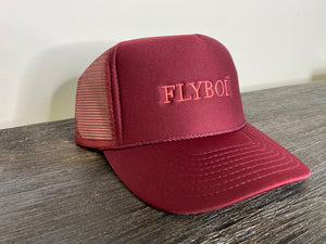 “FLYBOÍ” Trucker Cap (Burgundy)